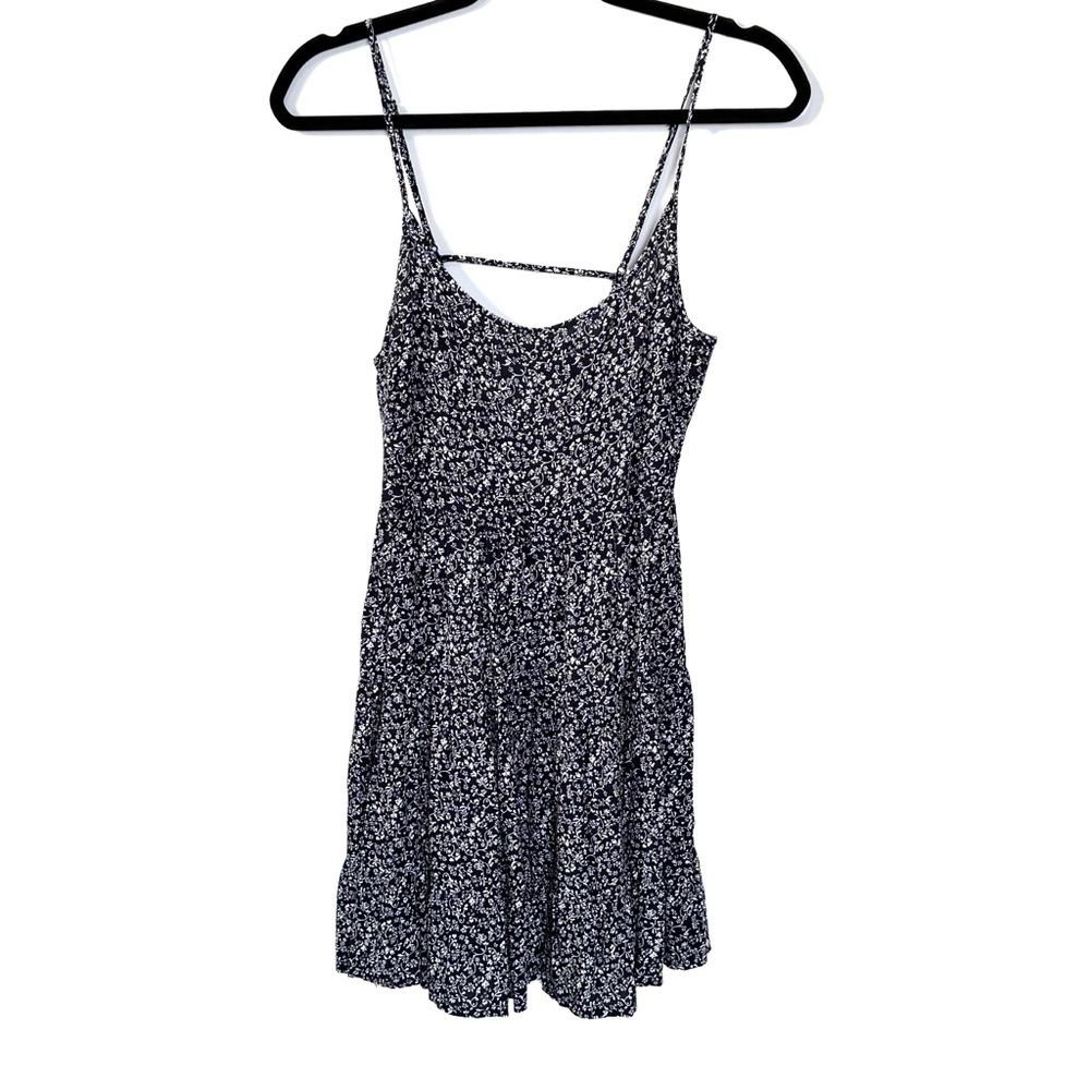 NWT H&M Divided Navy & White Floral Sundress- size 8